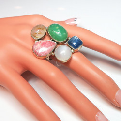 Кольцо с самоцветами 957-nr