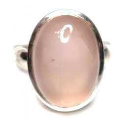 Кольцо с розовым кварцем 604-nr