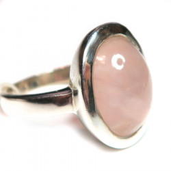 Кольцо с розовым кварцем 674-nr