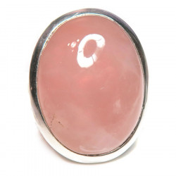 Кольцо с розовым кварцем 909-nr