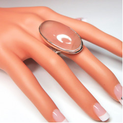 Кольцо с розовым кварцем 899-nr