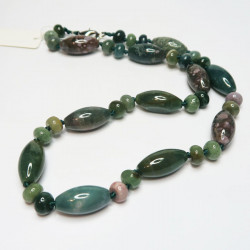 Бусы из яшмы 141-yho